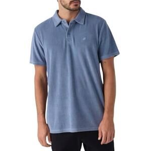 Hang Ten Men’s Terry Cloth Hang In Polo Blue Size Small